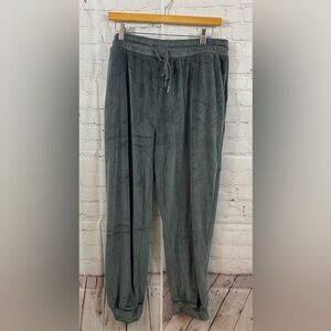 BBJ Los Angeles Gray Velour Jogger Womens Size XLarge